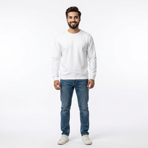 Custom Men Crew Neck Pullover Blank Sweatshirt Basic <b>Hoodie</b> <b>Plain</b> Crewneck Sweatshirts - Product Image 1