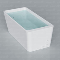 Baignoire froide en acrylique pour athlètes, baignoire à immersion glacée, baignoire à refroidissement par eau, moderne, autoportante, en fibre de verre, pour alcôve rectangulaire