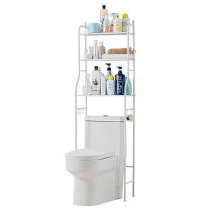 卫生间浴室架卫生间站立式免费打孔阳台储物架批发卫生间搁板 - Product Image 1