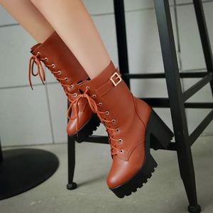 Botas Casuales de Moda para Mujer, Botas Elegantes con Hebilla de Metal para Mujer - Product Image 1