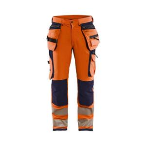 BLAKLADER - 199716425389C144 <b>Hi</b>-<b>Vis</b> <b>trousers</b> 4-way stretch <b>Orange</b>/Navy blue - EAN 7330509798508 <b>HI</b>-<b>VIS</b> WORKWEAR - Product Image 1