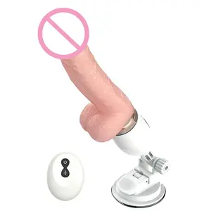 Teleskop dildo elektrische Kanone Sexspielzeug für Frau Penis weibliche Mastur bator Dildo Sexspielzeug