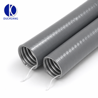 Conducto de Hierro Flexible de 25MM (1 Pulgada) Recubierto de PVC, Resistente al Fuego e Impermeable, para Protección de Cables