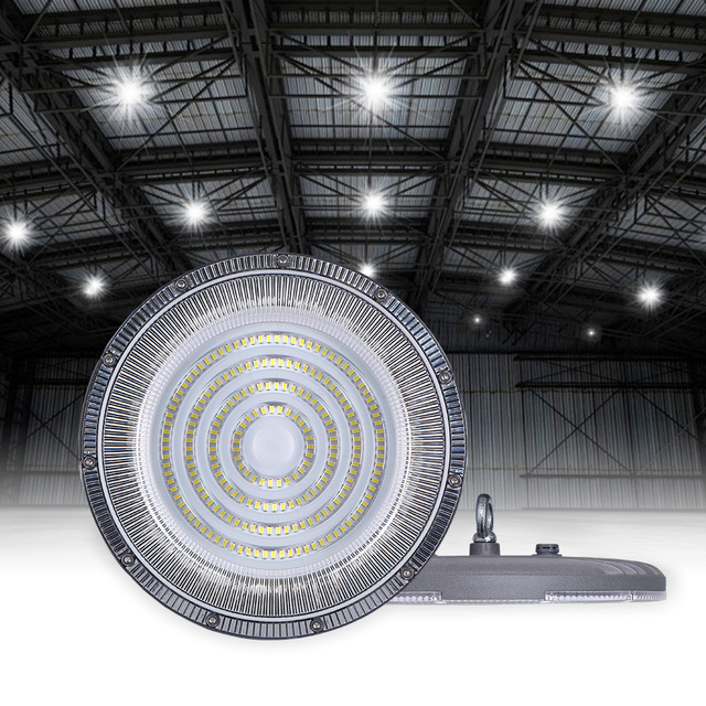 KCD High Bay LED Lamp Dimmable IP65 Industrial Explosion Proof 100-277v Workshop UFO 150w 200w 250w 300w LED High Bay Light