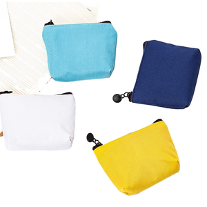 กระเป๋าเครื่องสำอางเปล่าสำหรับวันแม่ กระเป๋าซับลิเมชั่นคุณภาพสูง ผ้าสีน้ำเงินยีนส์ สำหรับพิมพ์ลายตามสั่ง - Product Image 1
