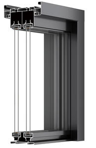 Porte coulissante en aluminium à double vitrage trempé anti-ouragan <span class=keywords><strong>EOSS</strong></span> ES152, ouverture horizontale, garantie 5 ans - Product Image 6