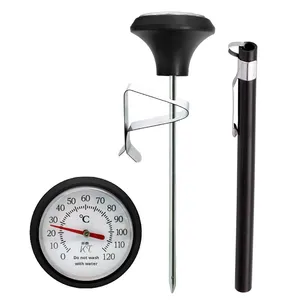Handtropf-Kaffee-<span class=keywords><strong>Thermometer</strong></span> mit Clip-On Edelstahl-Sonde für Flüssigkeiten, Milch, Wasser, Küche, Backen, Analoges Temperaturmessgerät - Product Image 2