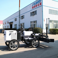 Machine à lisser le béton laser à quatre roues, équipement de nivellement automatique autopropulsé pour sols