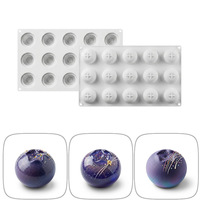 15-fach Silikonform für Blaubeeren – Ideal für Mousse, Kuchen, Fruchtpudding, Backwaren, Eiscreme und Tortendekoration