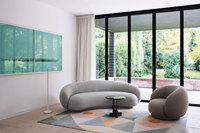 Neues Design Wohnmöbel Günstiger Preis Großes Komfortables Samt-Cremefarbenes Modernes Dreisitzer-Ecksofa für Apartment und Hotel