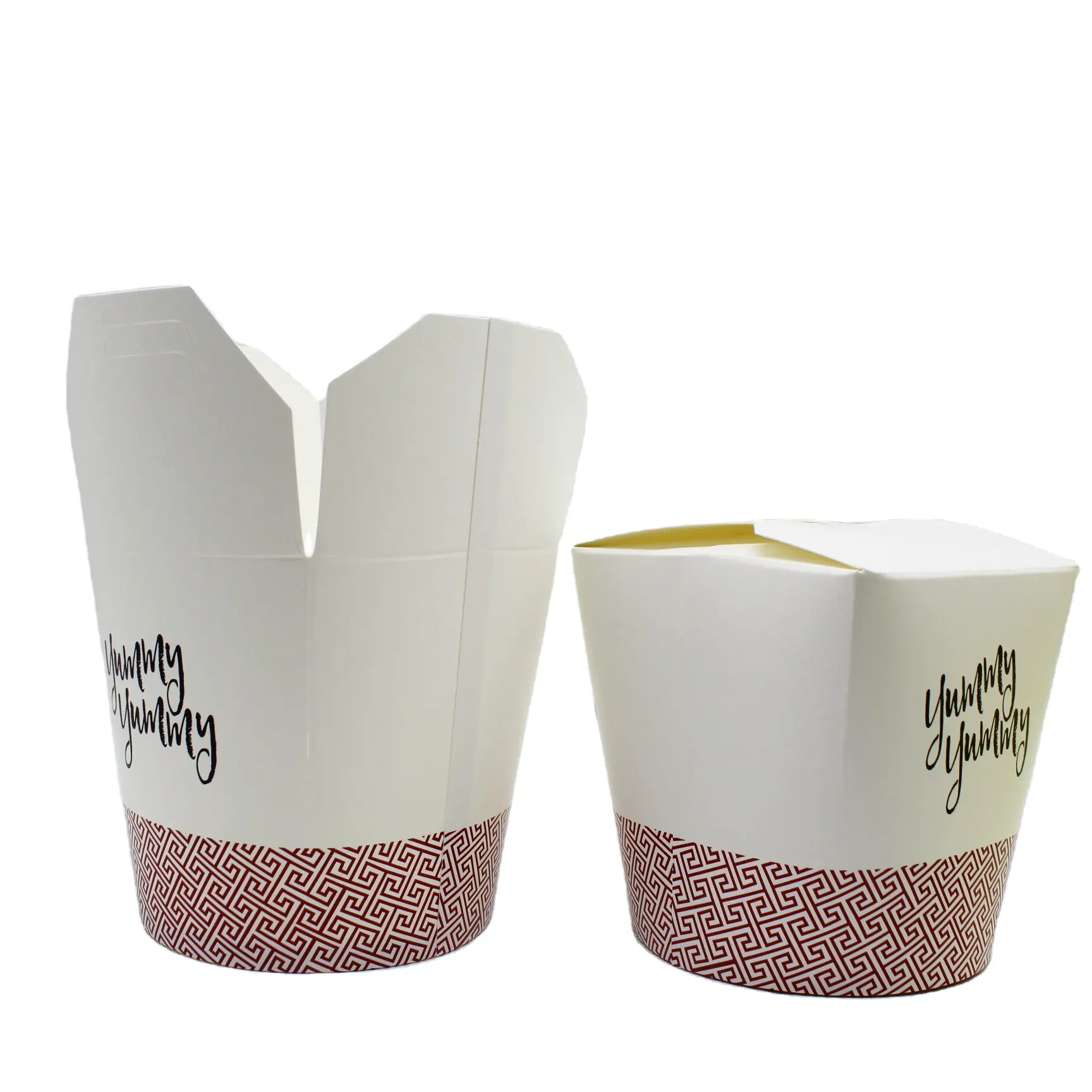 Boîte à lunch en papier kraft, compartiments d'emballage de l'encens, design pour le riz