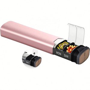 Boîte à pilules personnalisée en alliage d'aluminium de qualité alimentaire, grande capacité, nouveau design, 7 jours, couleur personnalisée, pour l'extérieur - Product Image 3