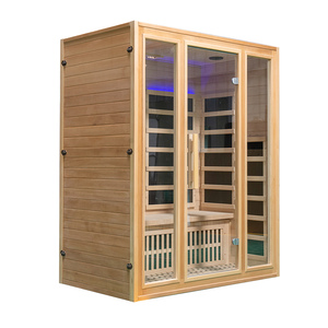 Lüks ev kırmızı ışık tedavisi kızılötesi Sauna kabin ahşap kapalı tam spektrum Sauna - Product Image 1