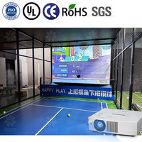 Simulateur d'intérieur du simulateur VR de jeu d'équipement de tennis Offre Spéciale AR pour la formation et le divertissement dans le centre commercial