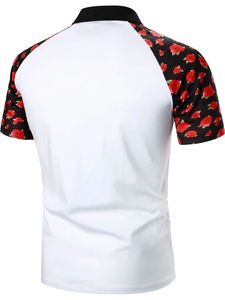 Maglietta di lusso a maniche corte a spalla incrociata in cotone 100% Casual comodo da uomo a due colori per <span class=keywords><strong>Polo</strong></span> con Design personalizzato con stampa Logo - Product Image 3