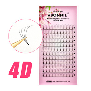 Extensions de cils en vison Abonnie à tige courte 3D 4D 5D 6D 0,07 mm 8-15 mm, cils artificiels naturels et doux pour usage général - Product Image 5