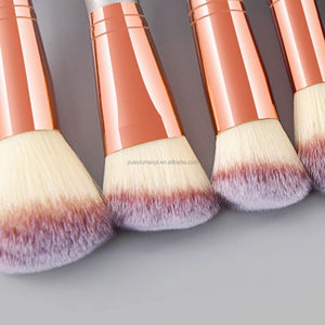 Factory Direct 18 pièces ensemble de pinceaux de maquillage multifonctionnels marron avec manche en bois outil de beauté professionnel pour le visage - Product Image 3