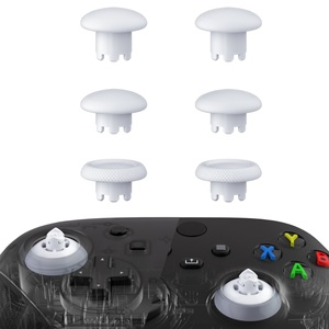 EXtremeRate Robot White Swappable Edge <b>Sticks</b> Interchangeable Analog <b>Stick</b> Joystick Thumbsticks for Xbox Series X S Controller - Product Image 1