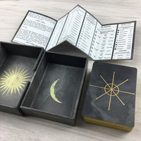 Impression personnalisée de votre propre design, vente en gros de jeux de cartes Oracle, cartes de tarot originales avec guide
