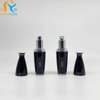 Flacon pulvérisateur à pompe en plastique de 30 ml pour sérum de soin de la peau, masque facial, crème pour le visage, lotion, couleurs personnalisées, fermeture à pression pratique