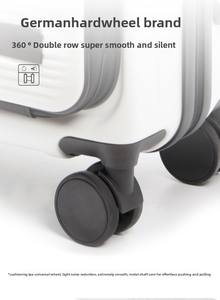 Mini <span class=keywords><strong>bagage</strong></span> à <span class=keywords><strong>main</strong></span> 14 pouces pour filles printemps automne compagnies <span class=keywords><strong>a</strong></span>ériennes valise Spinner bagages enregistrés gratuits PC aluminium ABS voyage - Product Image 2