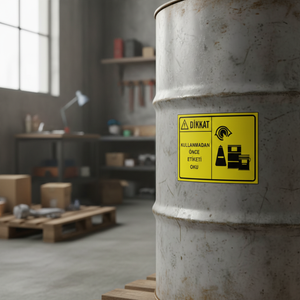 Warning Vinyl <b>Sticker</b> Read Label Before Use - Product Image 3