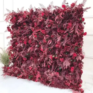 Hochzeits-Events Decken-Dekoration Rose Hortensien künstlicher Blumen-Hintergrundständer