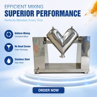 Mélangeur en V en acier inoxydable pour poudres, machine de mélange pour herbes, céréales, aliments pour animaux, engrais, cosmétiques et poudres sèches