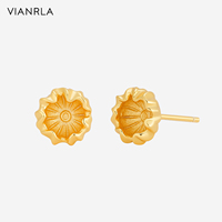 VIANRLA Sterling Silber Original Flower Chunky Minimalist Hot Selling Mode Ohrringe Frauen als Geschenk mit hoher Qualität