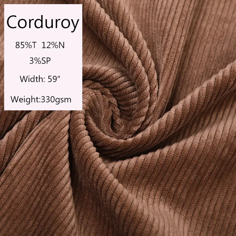 Elastische Polyester Polyamide Spandex Gemengde Materiaal Vlamvertragende Corduroy Stof Voor Sofa Broekpak