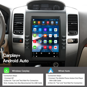 Radio HFMidia de 10.4 Pulgadas con Pantalla Vertical, Multimedia, Video, para Toyota Prado 120, con Botones, CarPlay Inalámbrico - Product Image 4