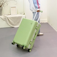 Valise à roulettes unisexe pour étudiant, 24 pouces, 20 pouces, style japonais, roues universelles silencieuses, bagage à main léger, imperméable