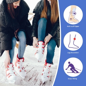 Melenlt Protection de jambe pour bottes de <span class=keywords><strong>ski</strong></span>, coussin en gel auto-adhésif, doux, résistant à l'usure - Product Image 2