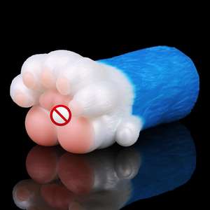 Zampa di orso artificiale masturbatore tazza per gli uomini Sucker Silicone tasca figa giocattolo del sesso con fantasia Design - Product Image 5