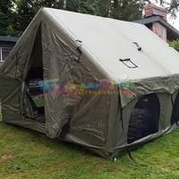 Tente imperméable De fête à la maison De 4 personnes famille voyage robuste 4 saisons tente de Camping en plein air tente à air gonflable avec pompe