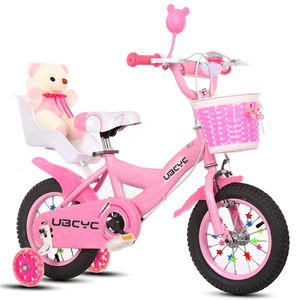 Vélo pour enfants tendance, <span class=keywords><strong>12</strong></span> <span class=keywords><strong>pouces</strong></span>, 16 <span class=keywords><strong>pouces</strong></span>, en acier rose, avec roues d'apprentissage, vélo pour filles de 3 à 5 ans - Product Image 6