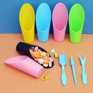 Pink Plastic Garden Scoop Set <b>Bonsai</b> Soil Shovel Succulent Planter Tool <b>Kit</b> - Product Image 2