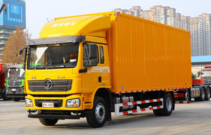 Camion de fret diesel Shacman à 6 roues, capacité de 10 tonnes, camionnette à caisse fermée, boîte de vitesses manuelle - Product Image 4