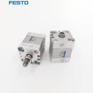 กระบอกลม Festo Compact External Thread Thin Cylinder รุ่น ADN 16 20 25 20 30 40 50 60 70 80 ตัวกระบอกทำจากเหล็ก พร้อมระบบลม - Product Image 2