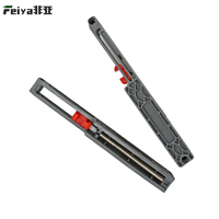 Amortisseur en acier à fermeture douce pour armoire coulissante - Kit de glissières lisses avec finition mate pour quincaillerie de porte coulissante robuste