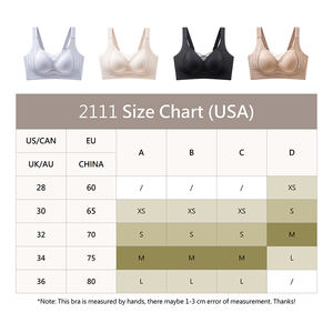 थोक एशियाई आकार <span class=keywords><strong>m</strong></span> l xl xl xl पुश-अप आराम समर्थन समर्थन प्रदान वायरलेस ब्रा सेक्सी महिला ब्रेलेट - Product Image 5