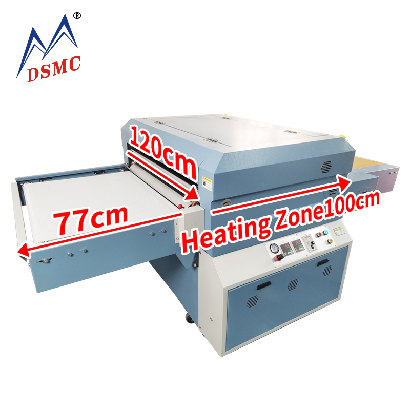 47 Inch Electric Industrial Automatic Fusing Press Machine for Fabric Garments and Non-woven Heat Transfer 220V
