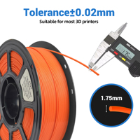 Filamento para Impresión 3D FDM, 1 kg, PETG, 330 m de Longitud, 60 MPa de Resistencia a la Flexión, 1.75 mm