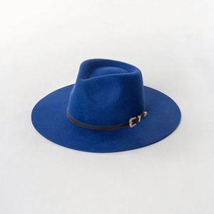 Sombrero de Vaquero Clásico Personalizado al por Mayor, Sombrero de Fieltro Liso de Color Sólido para Hombre Adulto, Sombreros Fedora Estilo Western - Product Image 6