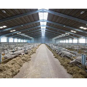 Low Cost Steel Chicken Sheep Pig Cow Farm Shed Customized Steel Structure Poultry Shed Building