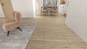 Revêtement de sol en vinyle PVC SPC LVT LVP de 6 mm, étanche, résistant à l'usure, à clipser, avec <span class=keywords><strong>sous</strong></span>-couche, pour cuisine et salle de sport (vente en gros) - Product Image 3