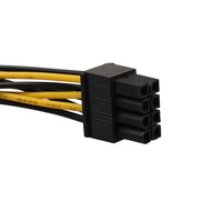 Adaptador convertidor Dual Molex de 4 pines a 8 pines PCI-E Express para tarjetas de ordenador de Gráficos de Vídeo NVIDIA GeForce Gigabyte Sapphire