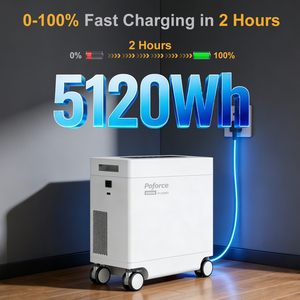 Centrale Elettrica Domestica 5kW con Inverter Solare + Gruppo Batterie LiFePO4 Impilabili 5kWh 100Ah, App WiFi, Ibrida Grid SC HY 5500-51.2 IP21 - Product Image 4