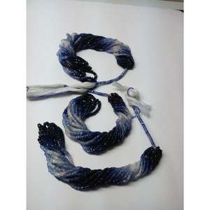 Cuentas de Zafiro Azul Ombré Natural de 3mm, Talladas a Mano con Microcorte, de Alta Calidad, Certificadas por Terceros, M.Y.GEMS - Product Image 5