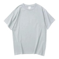 T-shirt de haute qualité 100% coton, taille plus, impression numérique personnalisée, logo, 260 g/m², t-shirt uni à col rond pour homme, t-shirt personnalisé